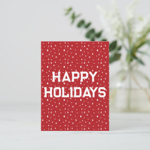 Árvores de Natal e Flocos de Neve Cartão Postal