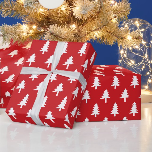 Árvores de Natal | Papel de embrulho de Natal em V (Feriados)