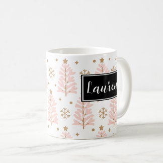 Árvores-de-Natal Rosa - Caneca Personalizada