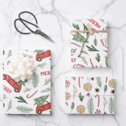 Árvores de Natal Vintage Red Car