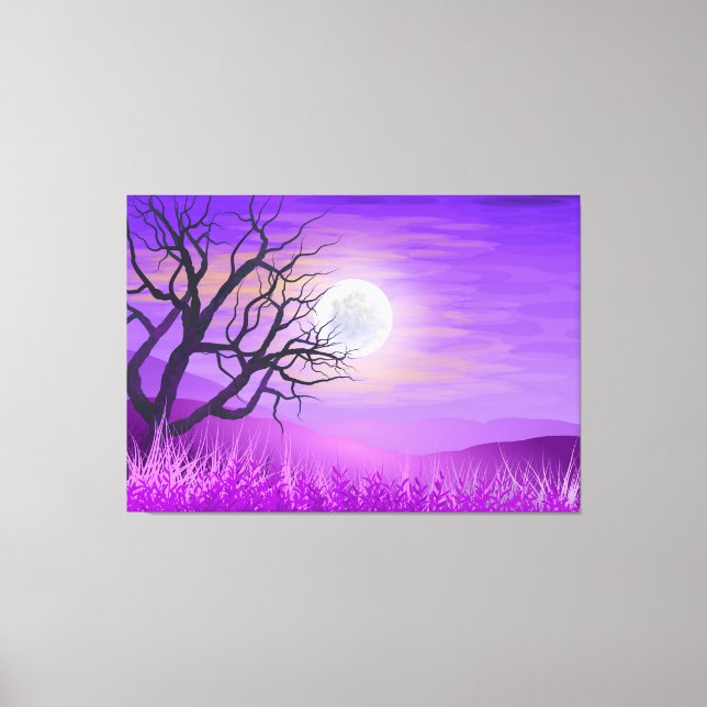 ÁRVORES DREAMY LANDSCAPE STRETCHED CANVAS ART IMPR (Frente)