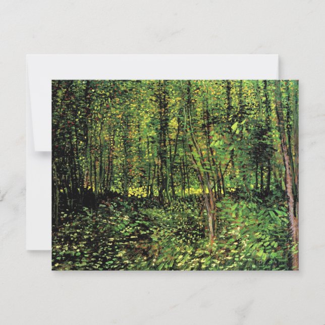 Árvores e Sub-bosque por Vincent van Gogh (Frente)