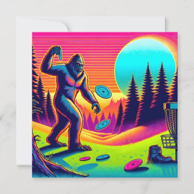 Árvores escuras | Humor de Golfe em Disco Bigfoot (Frente)