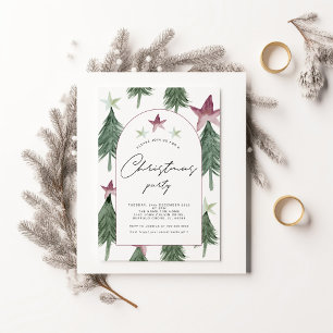 Árvores Festivas Arch Convite de festas de Natal