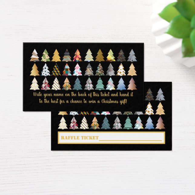 Árvores Festivas, Festa de Natal Raffle Ticket (Mesa)