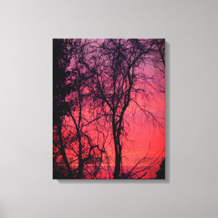 Árvores nuas Canvas