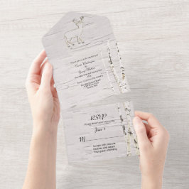 Árvores Rústicas e Casamento de Veado