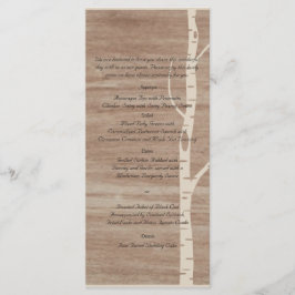 Árvores Rústicas e Menu Casamento de Veados