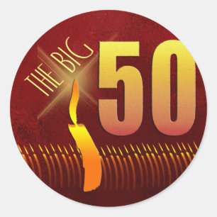 as 50 etiquetas GRANDES do aniversário