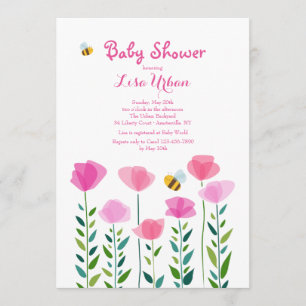 As abelhas estão zumbindo o convite