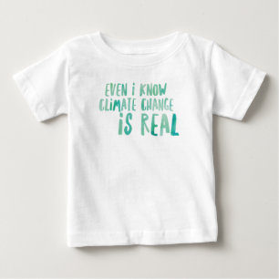 As alterações climáticas são t-shirt real do