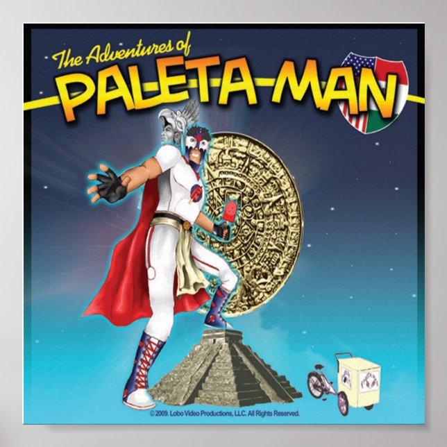 As Aventuras do Paleta Man Poster (Frente)