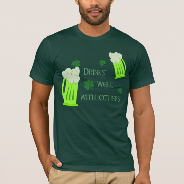 As bebidas do dia de St Patrick jorram camisa (Frente)