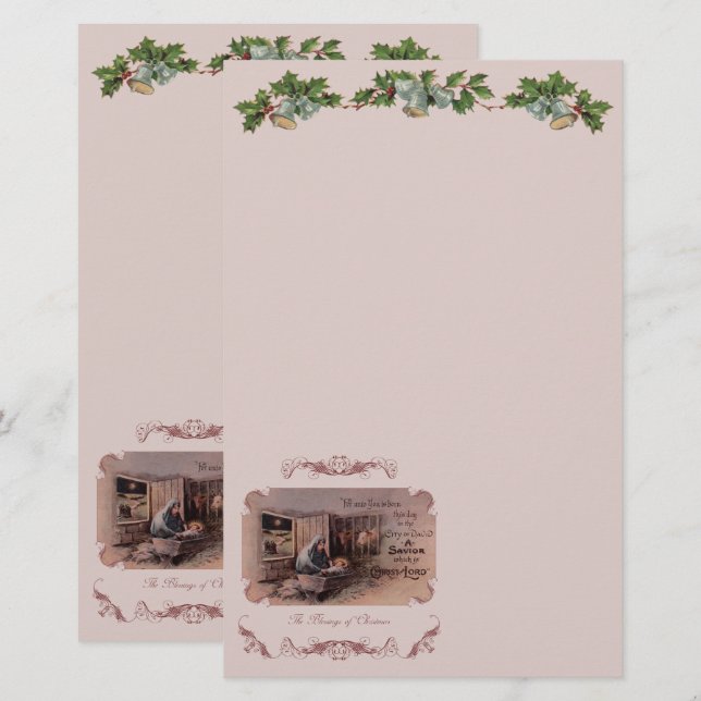 As Bênçãos da Papelaria de Natal (Frente/Verso)