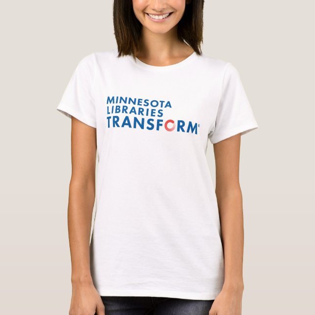 As bibliotecas de Minnesota transformam o t-shirt (Frente)