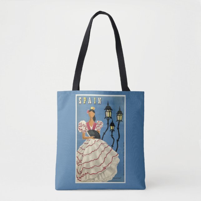 As bolsas das viagens vintage da ESPANHA (Frente)