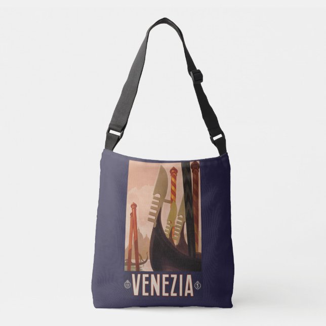 As bolsas das viagens vintage de Venezia Veneza (Frente)
