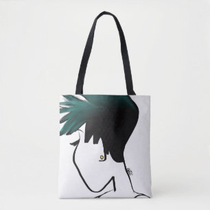 As bolsas de canvas cravadas de Ombre