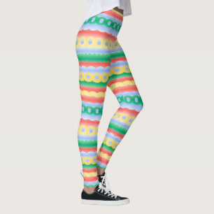 As calças de Legging do ovo da páscoa das