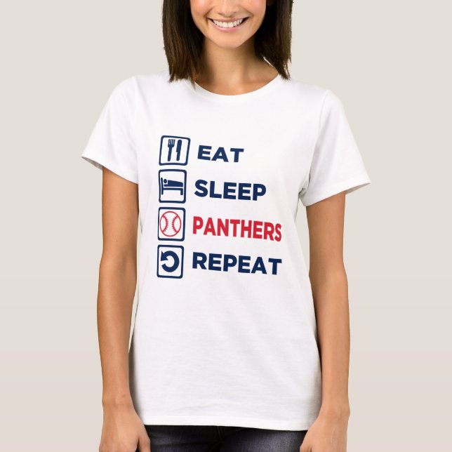 As camisas das mulheres da Comer-Sono-Repetição (Frente)