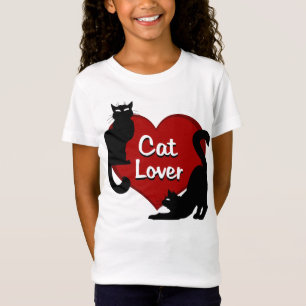 As camisas do miúdo do amante do gato do t-shirt