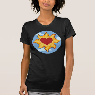 As camisetas bonitos das mulheres de Sun e de