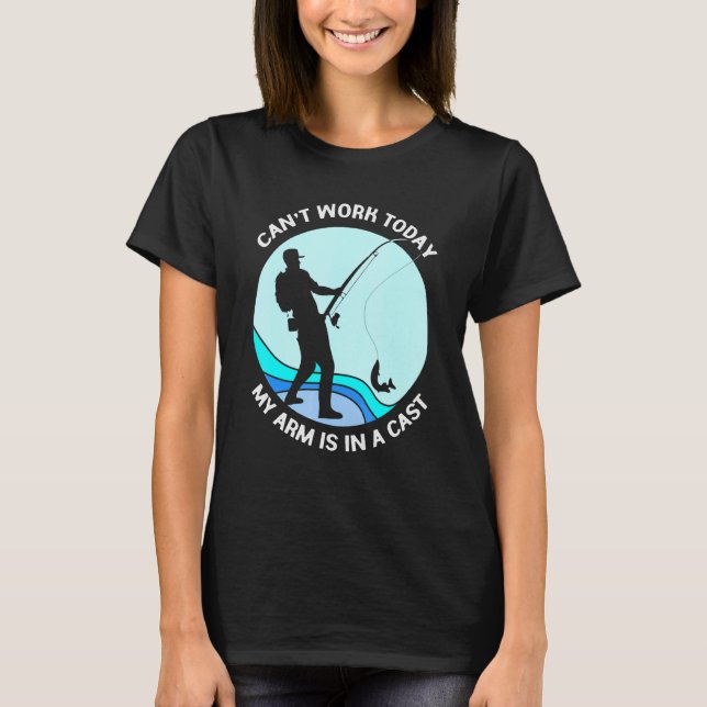 As Camisetas De Pescadores Não Podem Trabalhar Hoj (Frente)