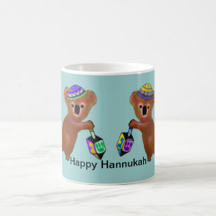 As canecas do jogo de Dreidel do Koala