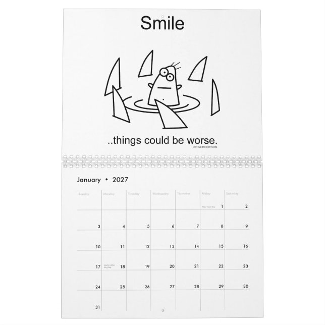 As coisas podiam ser mais más. Calendário 2010 (Jan 2027)