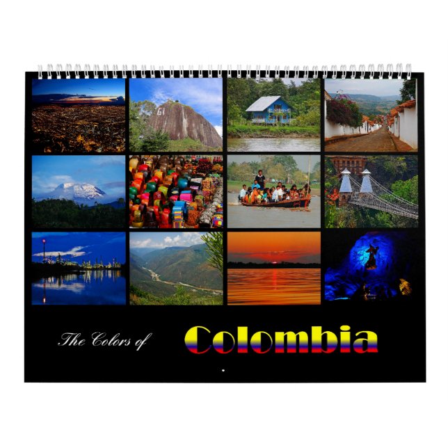 As cores do calendário 2013 de Colômbia (Capa)