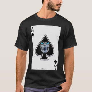 Ás de espada da ceifeira da camisa do póquer