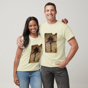 ás de t-shirt de espadas
