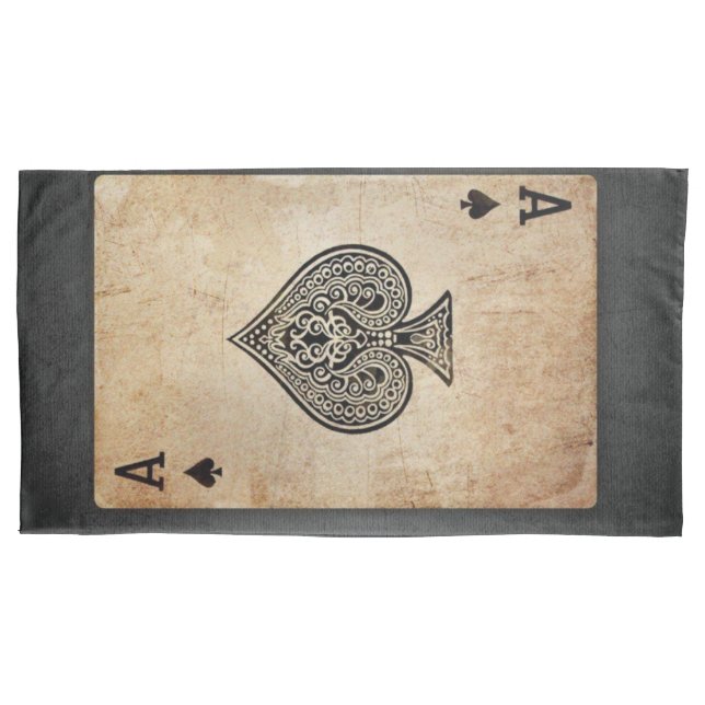 Ás de travesseiro decorativo de espadas (Frente-Esquerda)