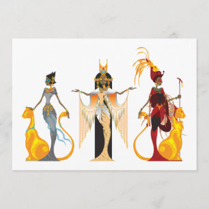 As divas de convites de Egipto