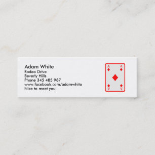 Ás do cartão do póquer