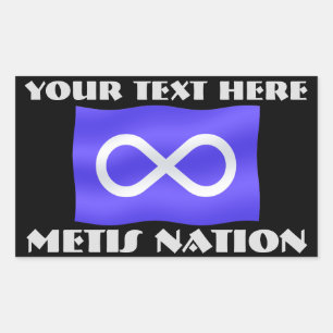 As etiquetas da arte da bandeira de Metis