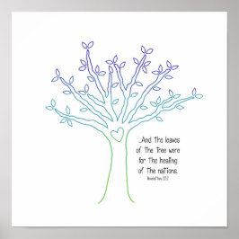 As Folhas do Poster de Árvore