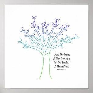 As Folhas do Poster de Árvore