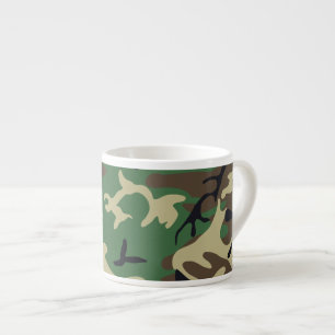 As forças armadas camuflam a caneca