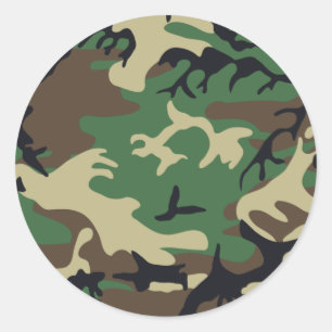 As forças armadas camuflam a etiqueta