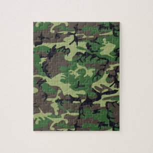 As forças armadas camuflam o quebra-cabeça