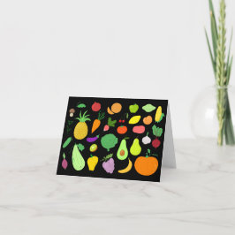 As frutas e legumes anulam o cartão de nota