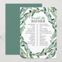 As hortaliças graciosas nupciais ela cartão da