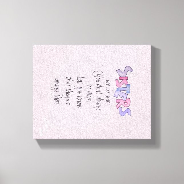 As irmãs são como a Canvas das estrelas (Frente)