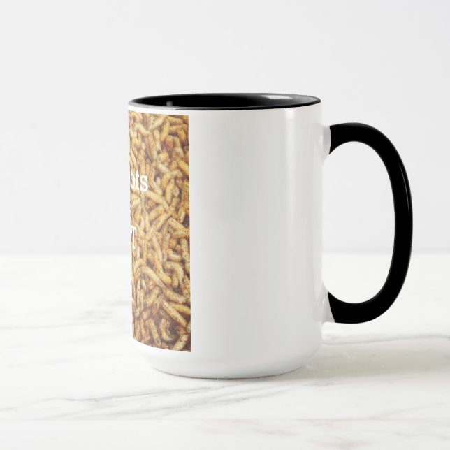As larvas são caneca da hortelã (Direita)