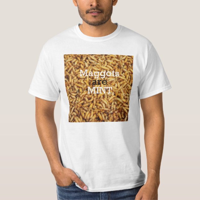 As larvas são t-shirt da hortelã (Frente)