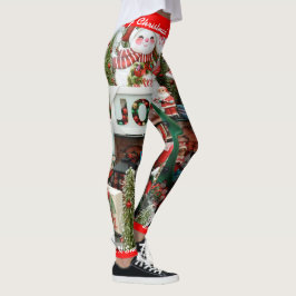As Leggings De Natal Personalizam Deixem-Na Neve!