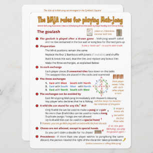 As letras grandes BMJA ordenam o cartão - a