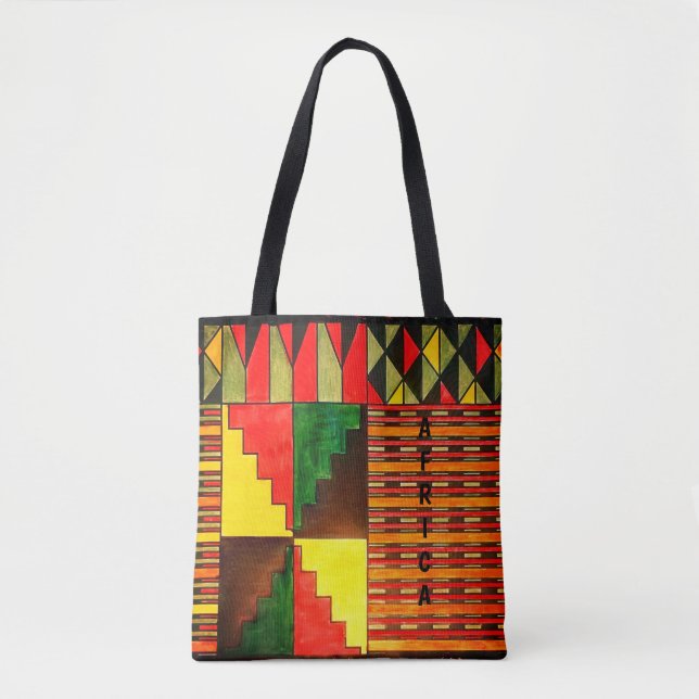 As lindas cores da África Tote Bag (Frente)