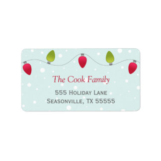 As Luzes de Natal dão etiquetas